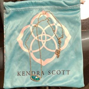 Kendra Scott Elisa Necklace in Aqua Kyocera Opal